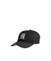 R13 Logo Embroidered Baseball Cap In Black