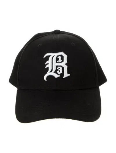 Pre-owned R13 Logo Embroidered Baseball Cap In Black