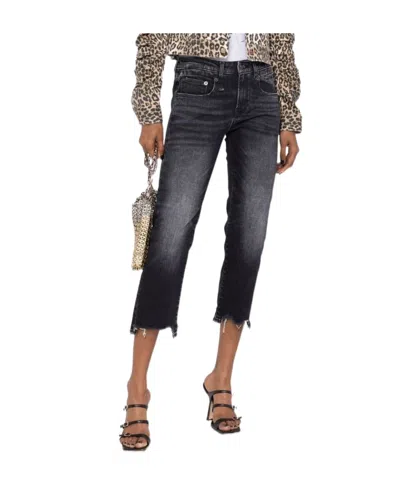 R13 Logo Jeans In Black