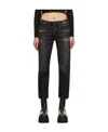R13 Logo Logo Denim Trousers In Black