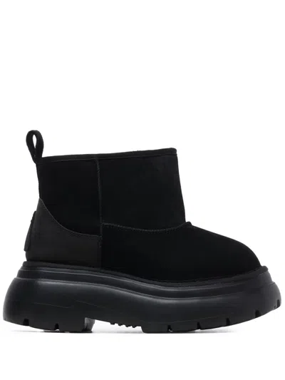 R13 Black Chunky Shearling Boots