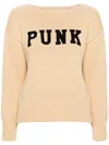 R13 Logo-patch Cotton Jumper In Neutrals