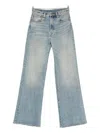 R13 Charlotte Jeans Patton Blue Stretch In Blue