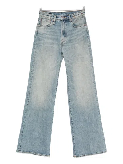 R13 Logo-patch Jeans In Blue