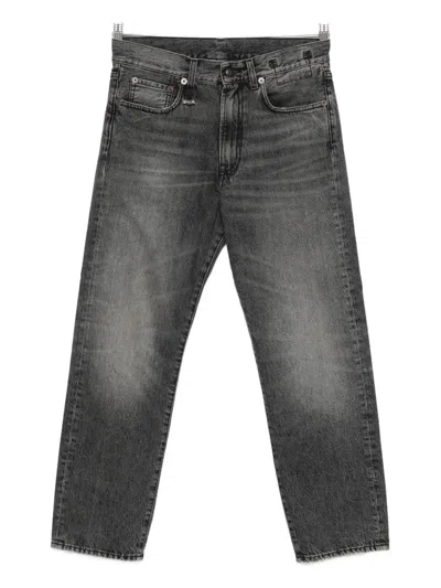 R13 Logo-patch Jeans In Black
