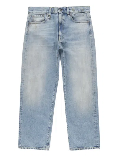 R13 Logo-patch Jeans In Blue