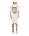 R13 Logo-print T-shirt Dress In White