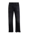 R13 Logo Straight Jeans In Black