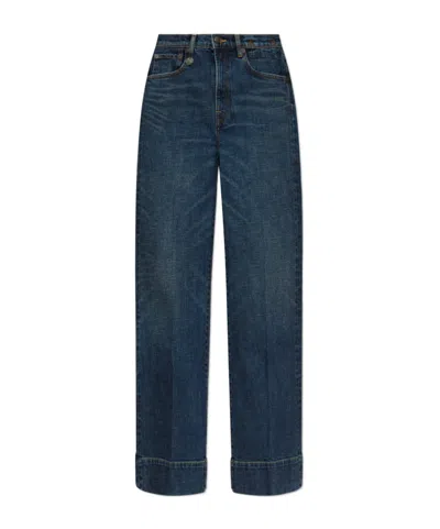 R13 LOGO-PATCH JEANS