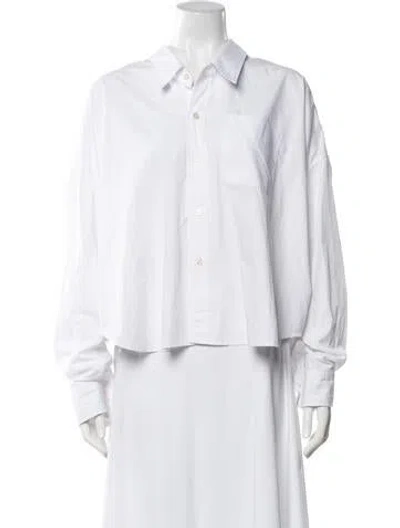 Pre-owned R13 Long Sleeve Button-up Top In Neutrals