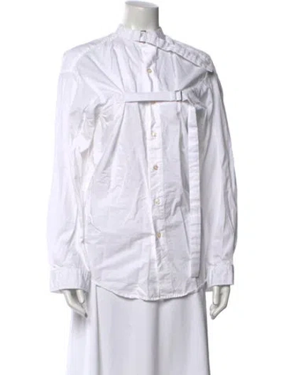 Pre-owned R13 Long Sleeve Button-up Top In White