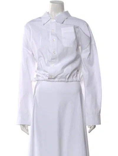 Pre-owned R13 Long Sleeve Button-up Top In White