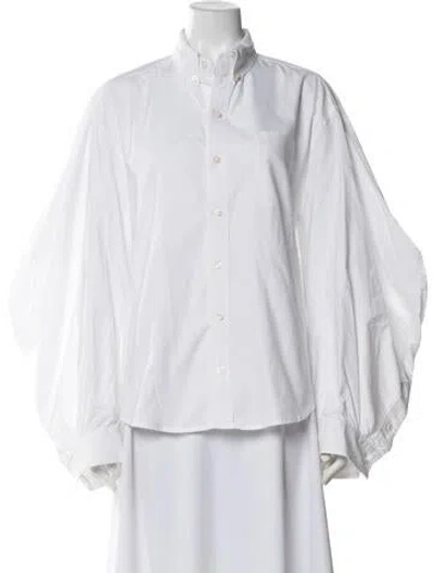 Pre-owned R13 Long Sleeve Button-up Top In White