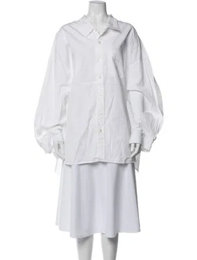 Pre-owned R13 Long Sleeve Button-up Top In White