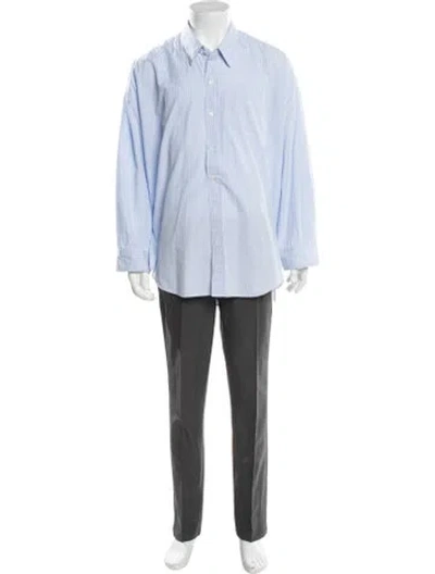 Pre-owned R13 Long Sleeve Dress Shirt In Blue