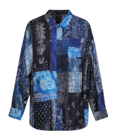 R13 Long Sleeve Shirt In Blue