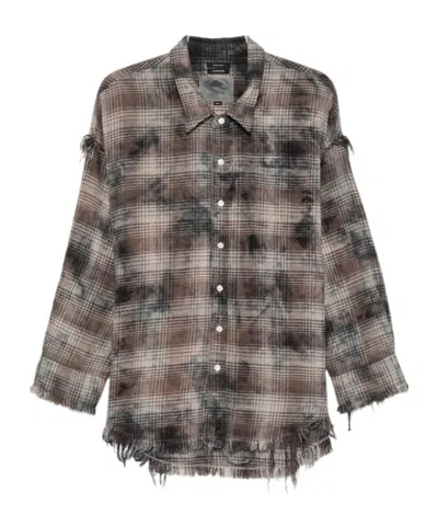 R13 Long Sleeve Shirt In Gray