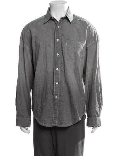 Pre-owned R13 Long Sleeve Shirt In Grey