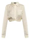 R13 Long-sleeve Shirt In Neutral