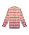 R13 Checked Shirt In Pink