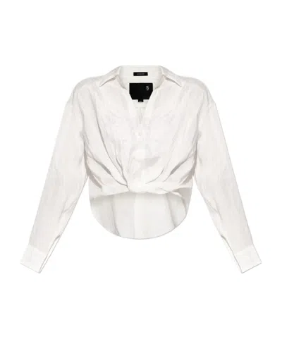 R13 Long Sleeve Shirt In White