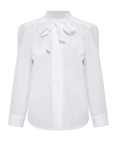 R13 Long Sleeve Shirt In White