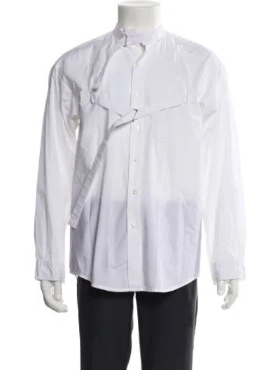 Pre-owned R13 Long Sleeve Tuxedo Shirt In White