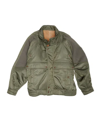 R13 Long-sleeved Casual Jacket In Green