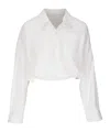 R13 Crossover Bubble Shirt And Blouse White