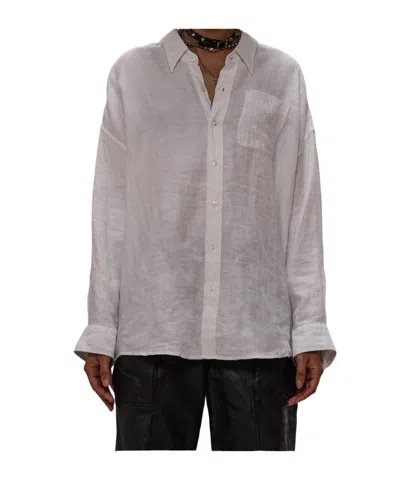 R13 Long-sleeved Shirt In Gray