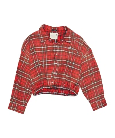 R13 Long-sleeved Shirt In Red