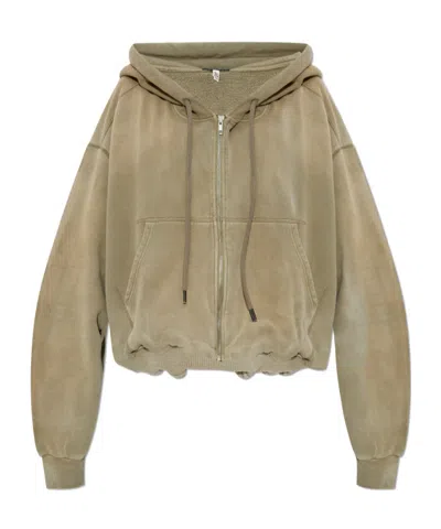 R13 Long-sleeved Sweater In Olive