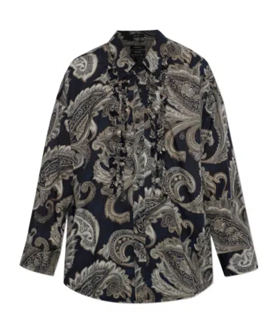 R13 Long-sleeve Shirt In Black