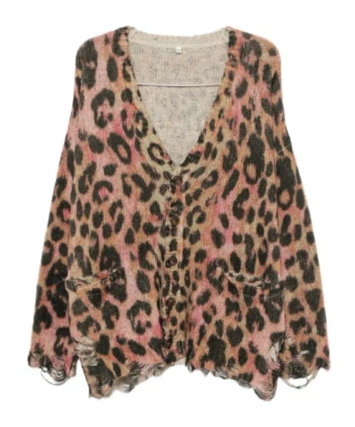 R13 Long-sleeved Cardigan In Multi