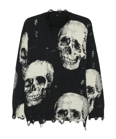 R13 Long-sleeved Pullover In Blue