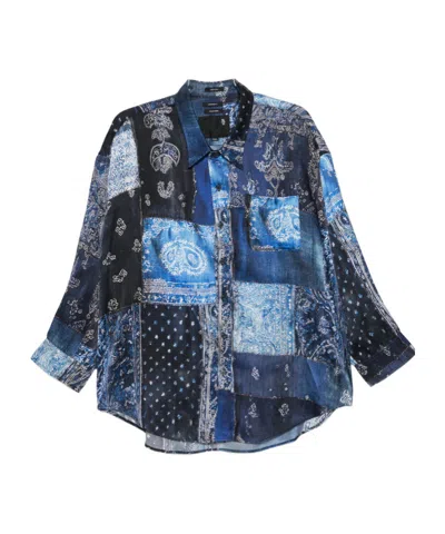 R13 Long-sleeved Shirt In Blue