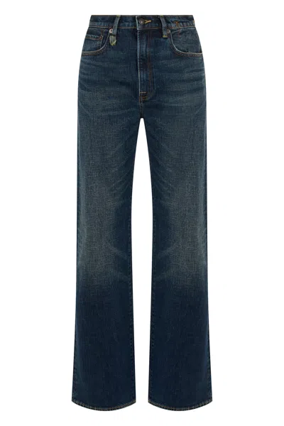 R13 Loose High-waisted Denim Jeans In Blue