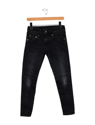Pre-owned R13 Low-rise Skinny Leg Jeans In Black