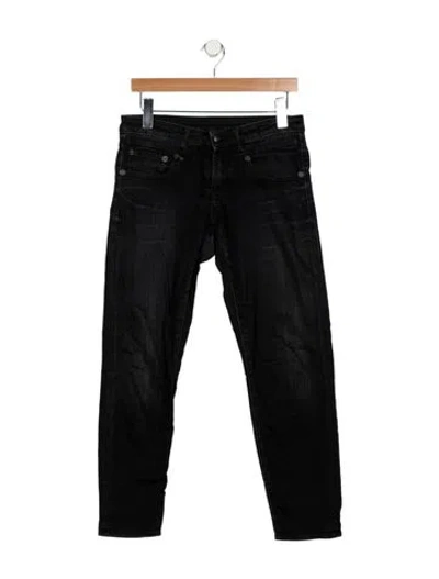 Pre-owned R13 Low-rise Skinny Leg Jeans In Black