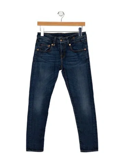 Pre-owned R13 Low-rise Skinny Leg Jeans In Blue