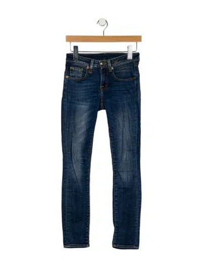 Pre-owned R13 Low-rise Skinny Leg Jeans In Blue