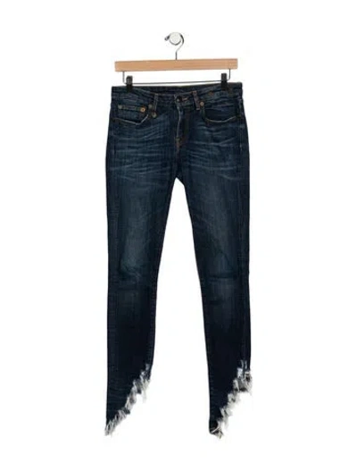 Pre-owned R13 Low-rise Skinny Leg Jeans In Blue
