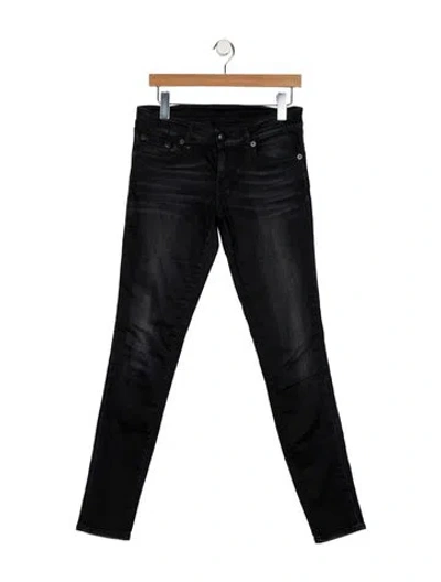 Pre-owned R13 Low-rise Skinny Leg Jeans In Gray