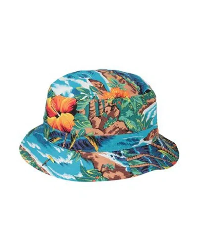 R13 Man Hat Azure Size Onesize Cotton In Blue