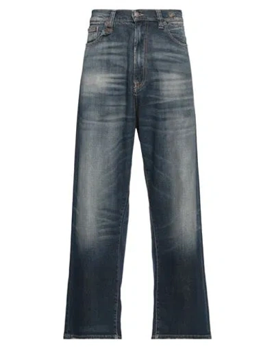 R13 Man Jeans Blue Size 31 Cotton, Elastomultiester