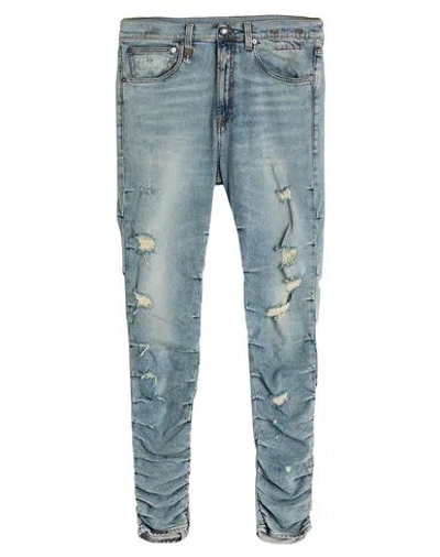 R13 Man Jeans Blue Size 32 Cotton, Elastane