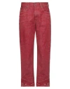 R13 Man Jeans Red Size 29 Cotton In Red