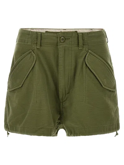 R13 'marianne' Shorts In Green
