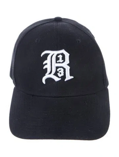 Pre-owned R13 Men's Black Cotton  Baseball Cap