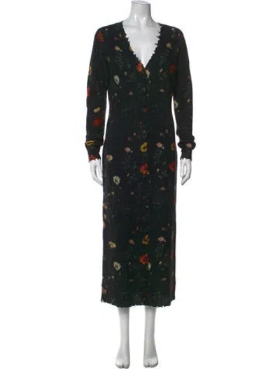 Pre-owned R13 Merino Wool Long Dress In Black